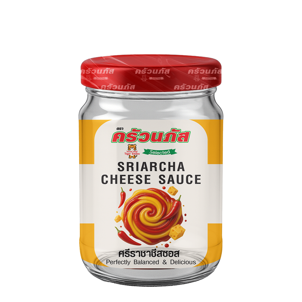 Kruanapat Sriracha Cheese Sauce (Glass jar) 450g x 24 jar